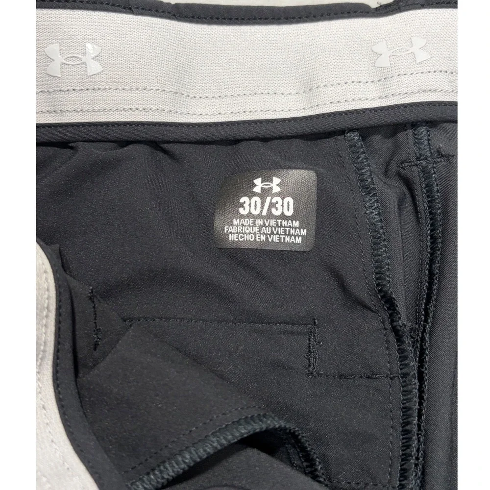 Under Armour Mens UA Golf Pants Performance Stretch Activewear‎ Black Size 30X30